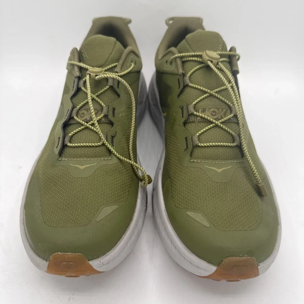 Hoka One One Transport Shoes Mens Size 11 Green Vibram Walking 1123153 AHMS EUC!
